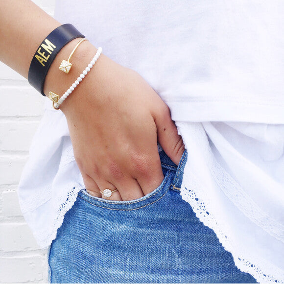 I found this at #moonandlola! - Rhea Bracelet, Faro Cuff and Sayre Leather Bracelet