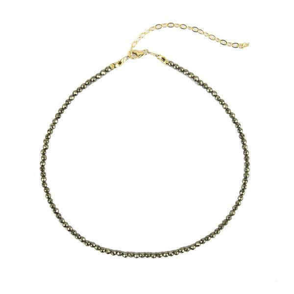 I found this at #moonandlola! - Rhea Choker Necklace Pyrite