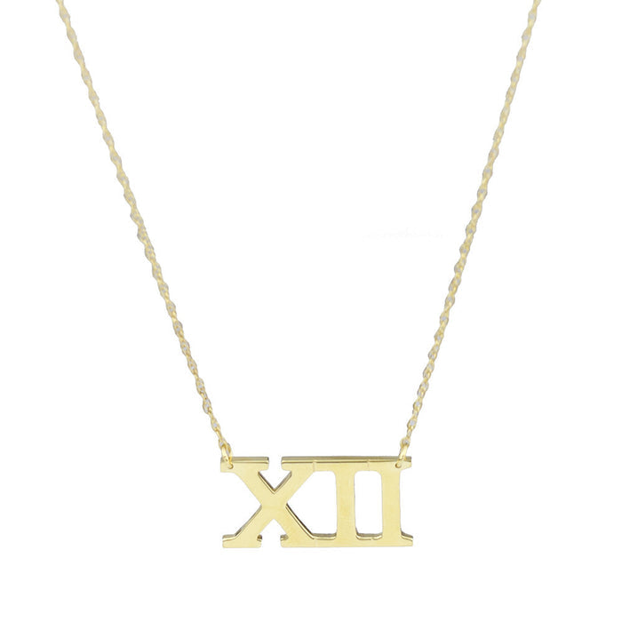 I found this at #moonandlola - Metal Roman Numeral Necklace