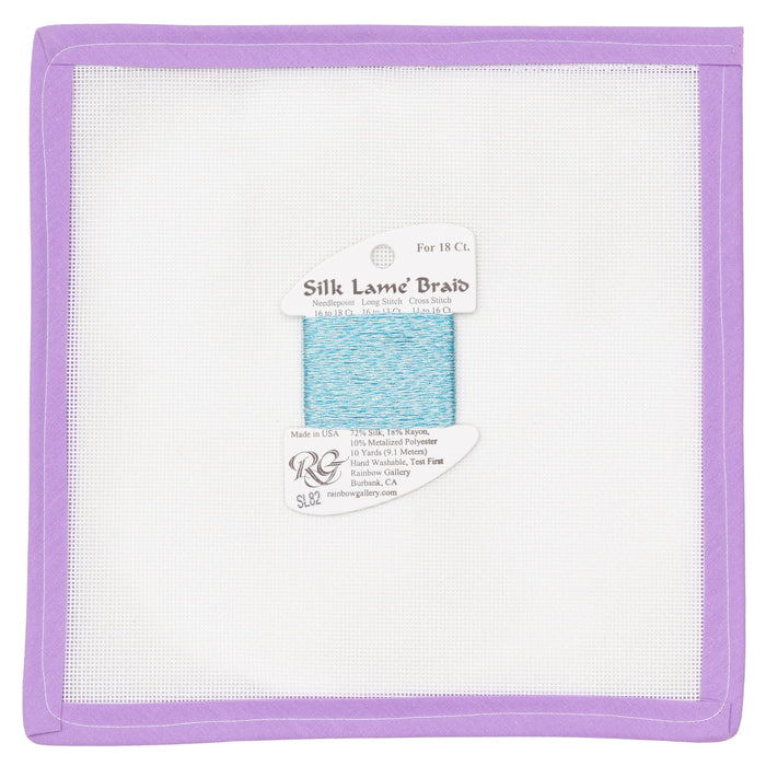 SL82 - Lite China Blue - Silk Lame' Braid
