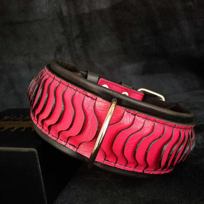 Bestia Dog Gear Spine Padded Leather Dog Collar - view 2
