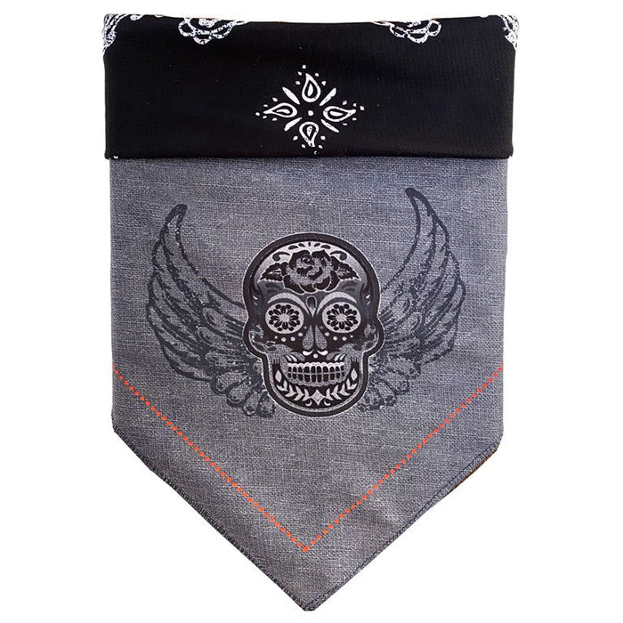WaLk-e-Woo Sport Bandana - Grey Skull