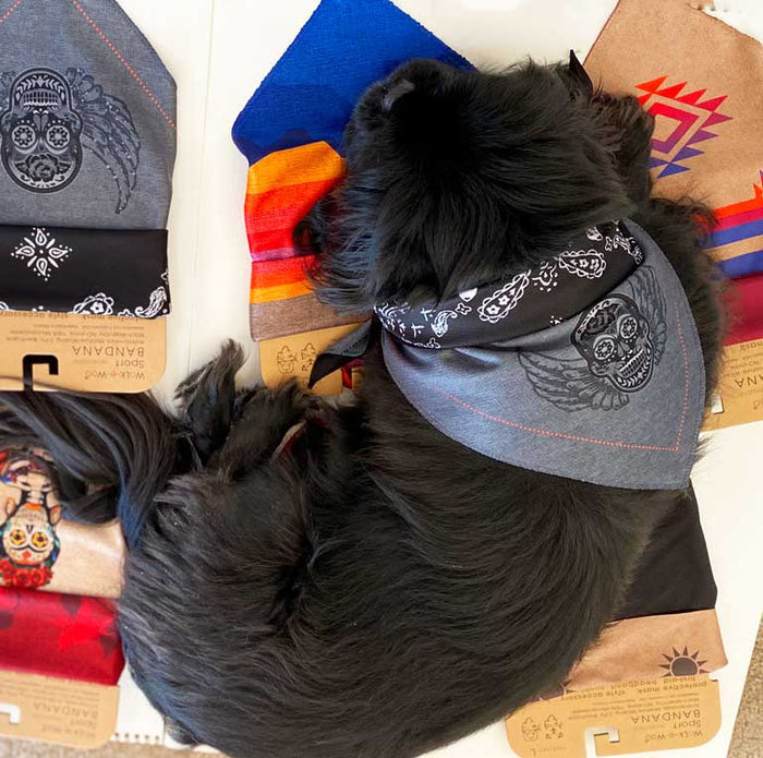 WaLk-e-Woo Sport Bandana - Grey Skull - view 5