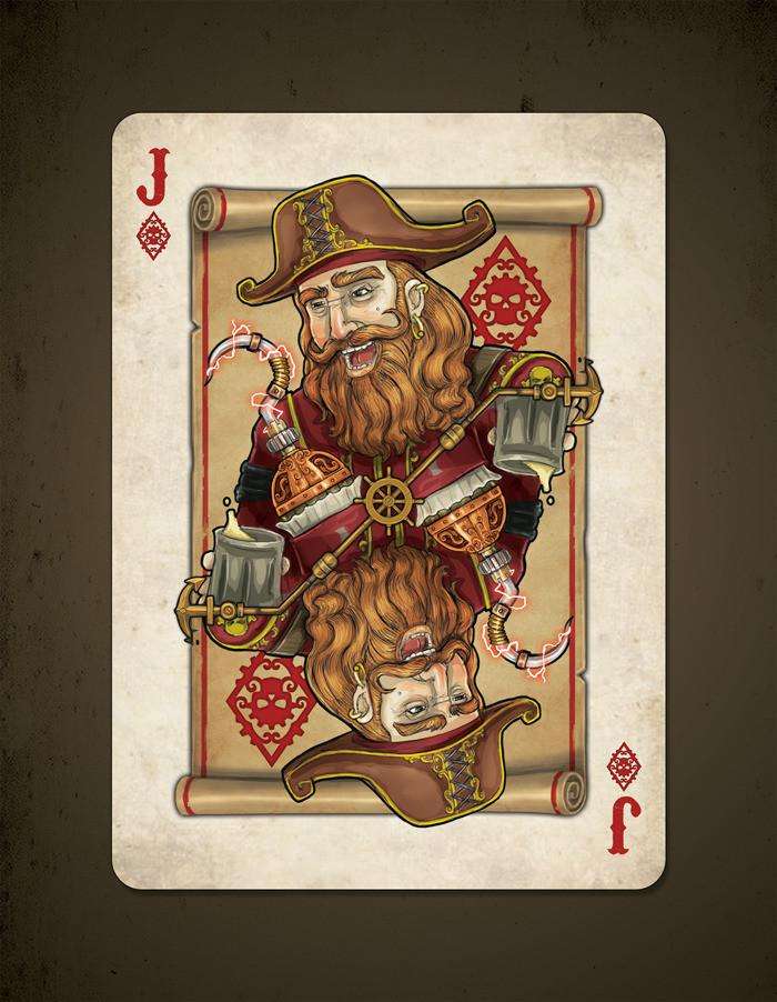 PlayingCardDecks.com-Steampunk Pirates Bicycle Playing Cards
