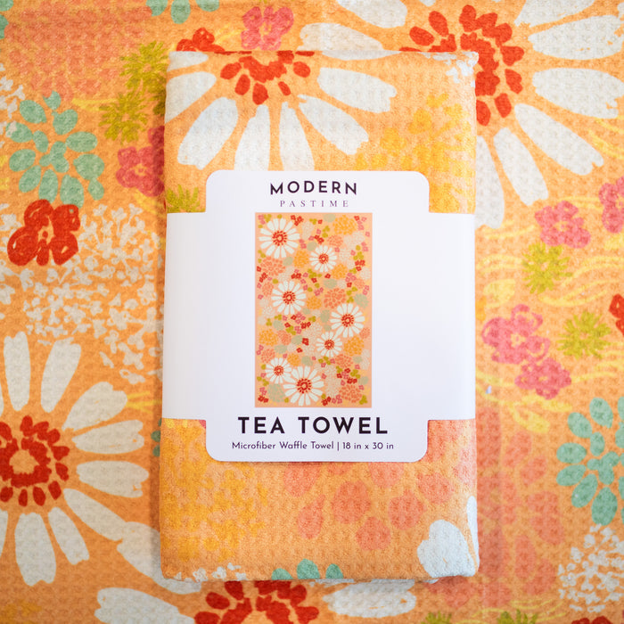 Summer Florals Tea Towel