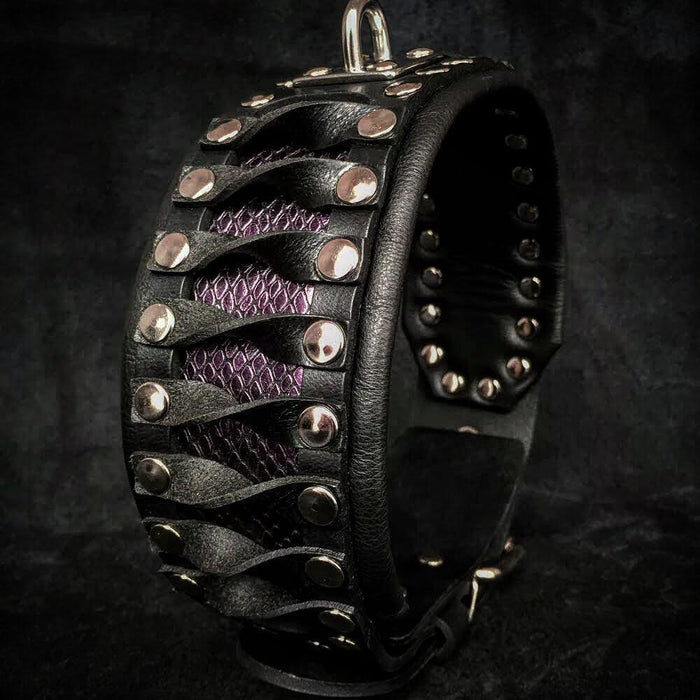 Bestia Dog Gear The 'Steampunk' Handcrafted Leather Dog Collar