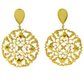 Moon and Lola - Tieva Earrings gold posts with filigree dangles
