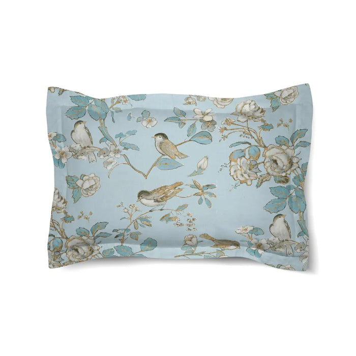 Toile Birds Comforter Sham