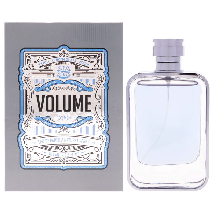 Volume by Chic N Glam for Men - 3.3 oz EDP Spray