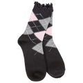 Weekend Argyle Ruffle Mini Crew