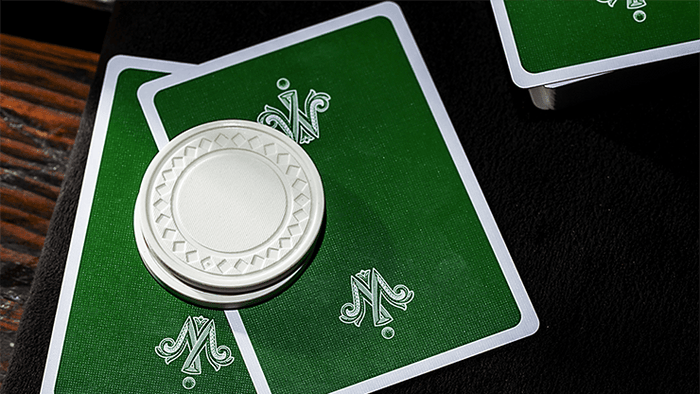 PlayingCardDecks.com-Whispering Imps Gamesters Exclusive Green Playing Cards EPCC