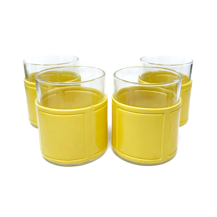 YELLOW ICE  BUCKET + GLASSES