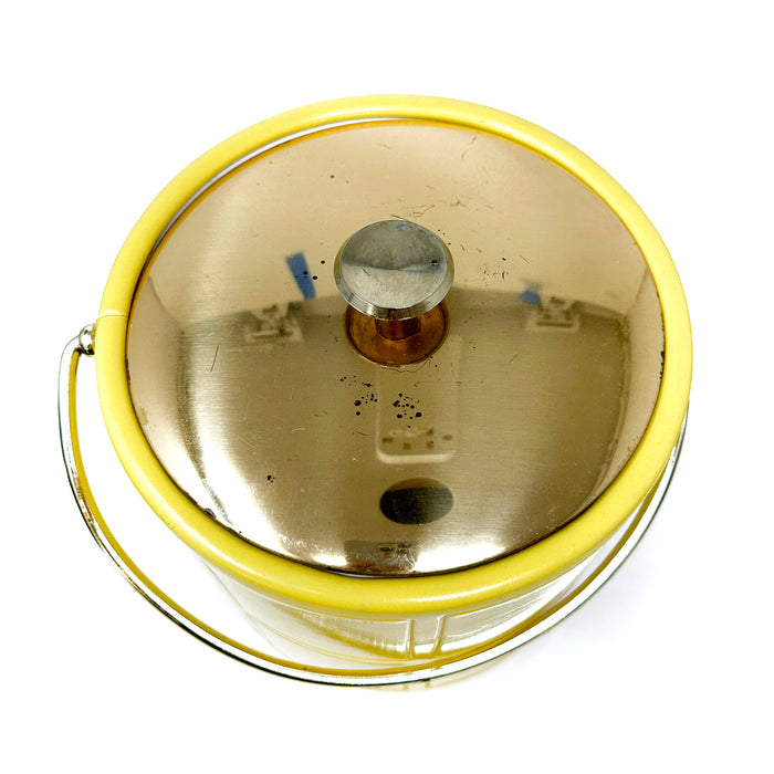 YELLOW ICE  BUCKET + GLASSES