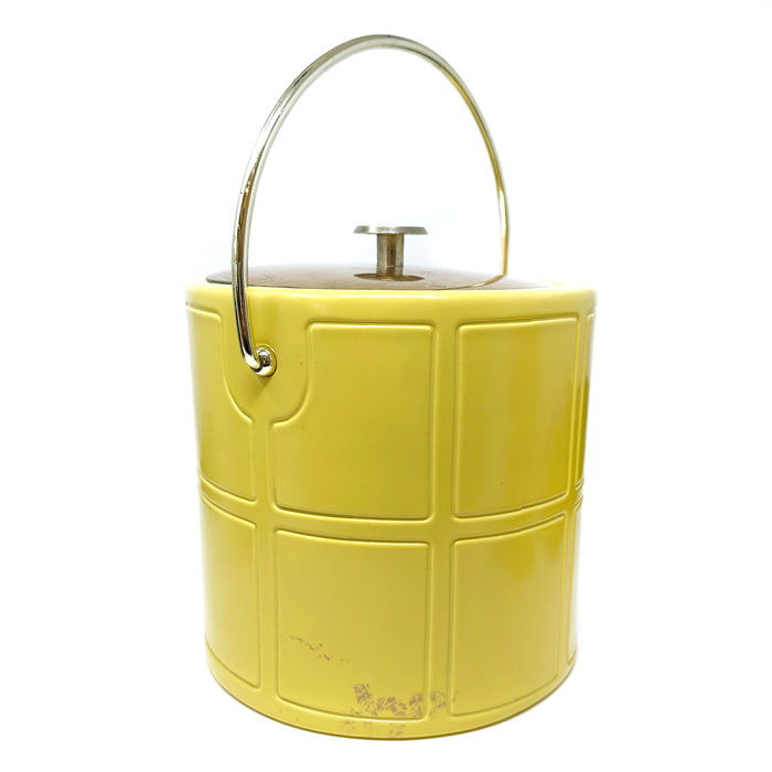 YELLOW ICE  BUCKET + GLASSES