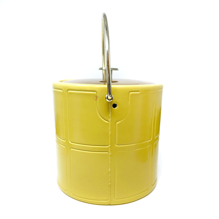 YELLOW ICE  BUCKET + GLASSES